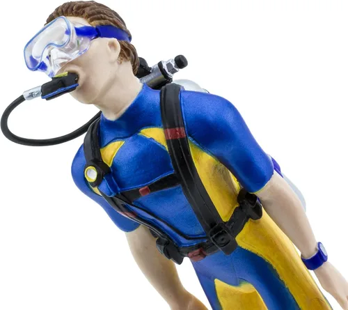 Miniatura 4 de Safari Ltd. Kevin the Underwater Adventurer Figurine – Figura detallada de plástico de 7 pulgadas – Divertido juguete educativo para niños, niñas