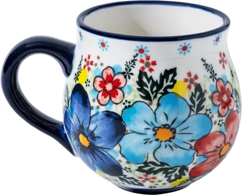 Miniatura 11 de ALMA Taza de café cerámica actualizada 2025 de otoño 380ml/12oz, taza con flores, taza de té única hecha a mano para festival, apta para microondas
