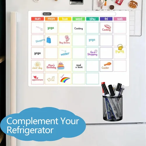 Miniatura 8 de 8 portalápices magnéticos, accesorios de metal fuerte magnético para pizarra, refrigerador, escuela, oficina, 2.9 x 2.0 x 3.7 pulgadas, negro