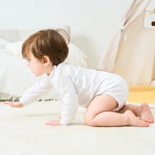 Miniatura 20 de pureborn Mameluco de algodón súper suave para bebés niños y niñas de 0 a 24 meses