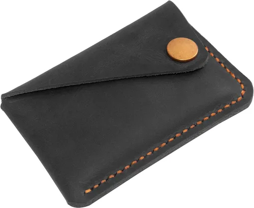 Miniatura 3 de Tarjetero de cuero, billetera para tarjetas de crédito, cartera tarjetero, billetera minimalista, regalo de Navidad