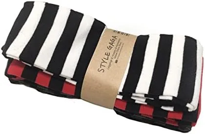 Miniatura 5 de Calcetines largos por encima de la rodilla, con rayas, para mujer.