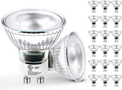 Miniatura 8 de MASTERY MART Bombillas LED GU10 de 4.5 W, certificación UL, certificado Energy Star, 5000 K blanco suave, regulable, 18 unidades (paquete de 1)