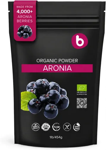 Polvo de bayas de Aronia natural, superalimento de chokeberry negro, alto en antocianinas y polifenoles, apoya el sistema inmunológico,