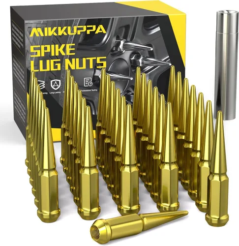 Miniatura 24 de MIKKUPPA 20 piezas de tuercas de rueda M12x1.5, tuerca de rueda M12x1.5, asiento cónico, tuercas de extremo negro con llave de casquillo, reemplazo