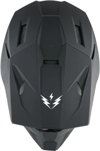 Miniatura 9 de 1Storm - Casco de motocross para jóvenes, ATV, BMX, MX, motocicleta todoterreno, kart, patinetas, multideportes, para niños, color negro mate +