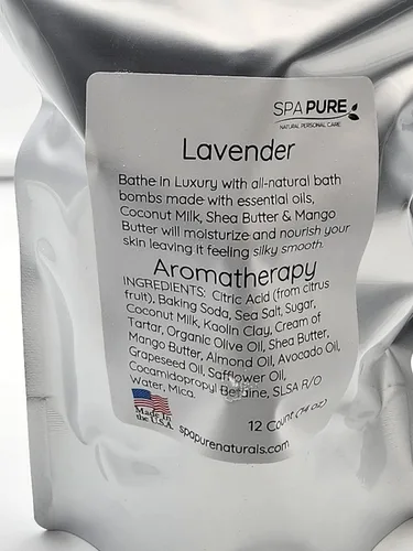 Miniatura 3 de Bombas de baño de aceite esencial, fabricadas en Estados Unidos con leche de coco y manteca de karité, para un lujoso baño de spa en casa