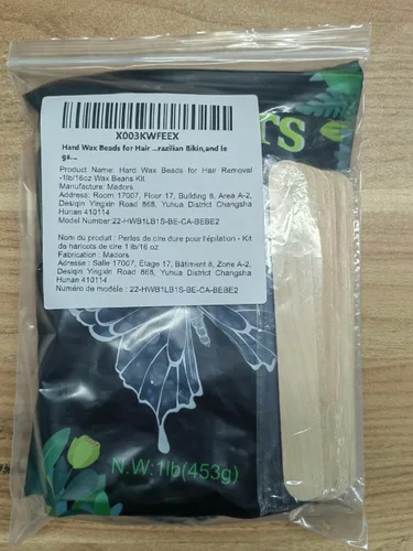 Miniatura 8 de Madors Perlas de cera dura para depilación – Kit de granos de cera de 1 libra/16 onzas con 10 barras aplicadoras de cera para todo el cuerpo, cara
