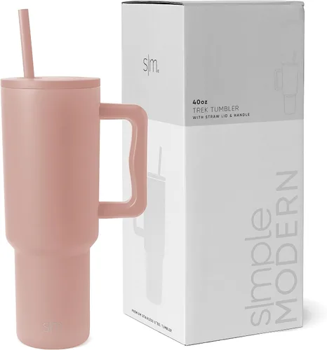Miniatura 11 de Simple Modern Fortnite - Vaso de 1,2 l con asa y tapa con pajita, botella de agua reutilizable de acero inoxidable aislada, colección Trek, 40oz