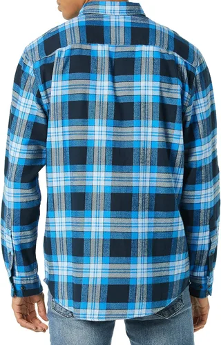 Miniatura 3 de Tienda Essentials Camisa de franela de manga larga para hombre (disponible en tallas grandes y altas)