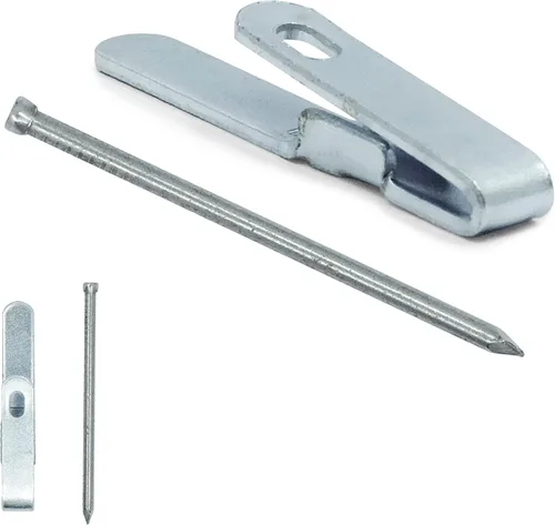 Miniatura 2 de PHS - Juego de ganchos y clavos de repuesto para pared grandes, kit para colgar cuadros de 60 libras para paneles de yeso, madera yeso, paquete de 5