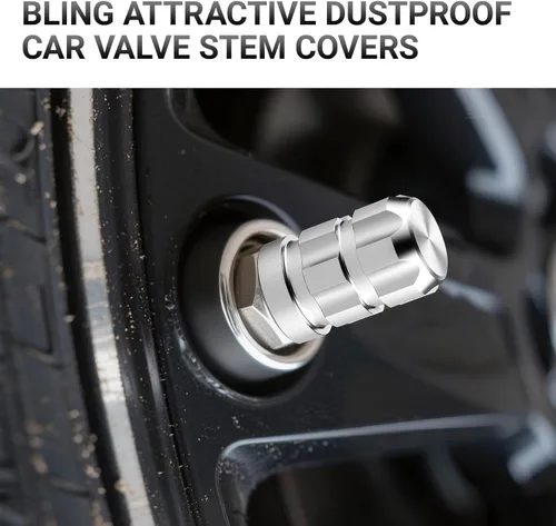 Miniatura 4 de Aluminum Tire Valve Stem Caps for Lexus RX 350 2023-2025 2026, Anti-Rust Tires Air Valve Cap Stem Covers Corrosion-Resistant Automotive Exterior