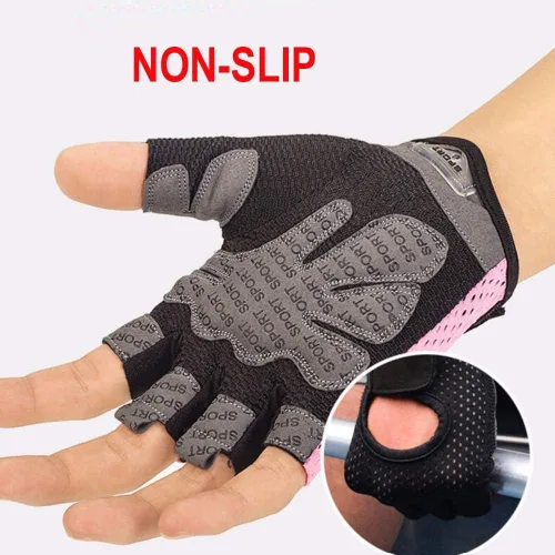 Miniatura 2 de Workout Gloves Breathable Non-Slip Silica Gel Grip Exercise Gloves for Men Women Weightlifting Yoga Dumbbell Bodybuilding