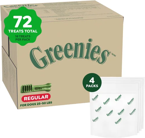 Miniatura 15 de Greenies Golosinas dentales regulares originales para perros, paquete de 54 onzas (54 golosinas)