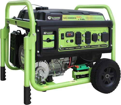 Miniatura 13 de Green-Power America Generador de gasolina GPD5000W, Verde/Negro
