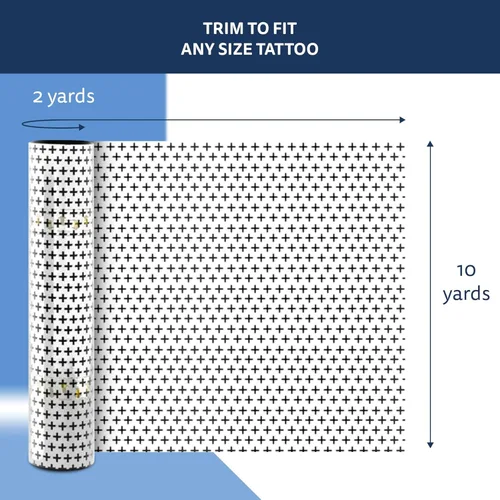Miniatura 3 de Recovery Aftercare Derm Shield - Parche para cubrir tatuajes - Vendaje para el cuidado posterior de tatuajes sin látex e impermeable - Película mate