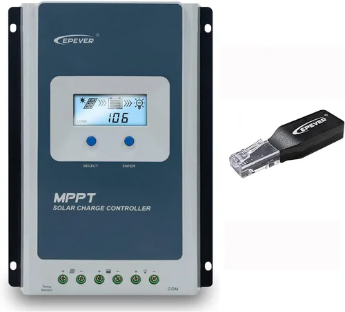 Miniatura 10 de EPEVER - Controlador de carga solar MPPT de 40 A, 98 % de alta eficiencia con pantalla remota MT50 de 12 V/24 V, auto para sistemas marinos