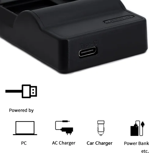 Miniatura 2 de Norifon Cargador USB CGA-S002 para Panasonic Lumix DMC-FZ15, DMC-FZ18, DMC-FZ2, DMC-FZ20, DMC-FZ28, DMC-FZ3, DMC-FZ30, DMC-FZ35, DMC-FZ38, DMC-FZ4