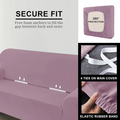 Miniatura 14 de Funda para Sofá de Terciopelo, Fundas Elásticas para Sofá para Funda Principal Separada/Respaldos y Cojines de Asiento, Funda para Sofá, para Fundas