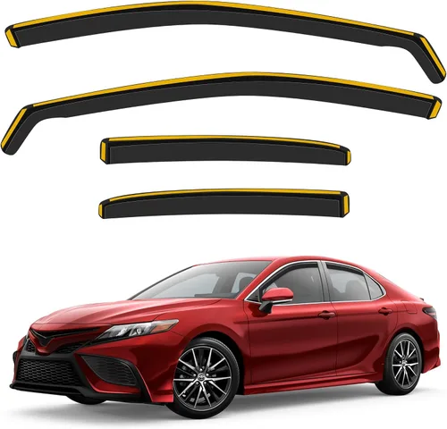 Miniatura 13 de Deflectores de lluvia inastillables en canal para Toyota RAV4 2013-2018, deflectores de ventana con clip, viseras de ventilación, protectores