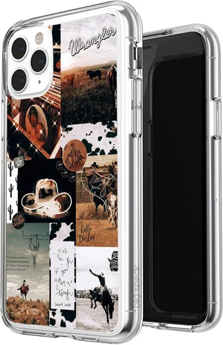 Miniatura 13 de Funda compatible con iPhone 7/8/SE del oeste, funda de collage estético retro vaquera country chic collage para hombres y mujeres, regalo a prueba