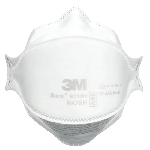 Miniatura 3 de 3M Aura - Respirador de partículas 9210+, N95, paquete de 20 respiradores desechables, cómodo envuelto individualmente, aprobado por NIOSH, diseño