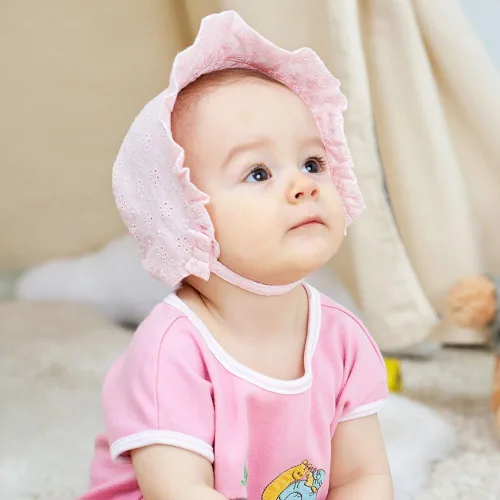 Miniatura 4 de Keepersheep Gorro de algodón con estampado de flores para bebé