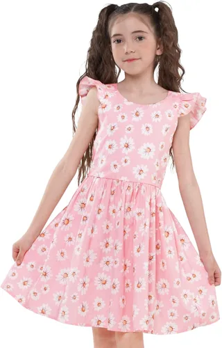 Miniatura 113 de Vestido de verano para niña, de algodón, con diseño floral