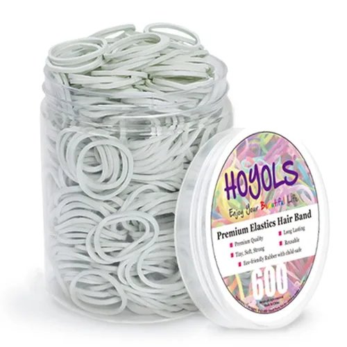 Miniatura 11 de HOYOLS Bandas de goma negras pequeñas de 1/2 pulgada para ligas para el cabello, elásticas, mini trenzas para bebés, niñas, bebés, niños, cabello