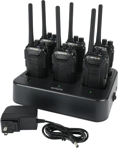 Miniatura 17 de Retevis Walkie Talkies RT27 para adultos, radios bidireccionales resistentes, manos libres VOX, alarma local, radio resistente de 2 vías
