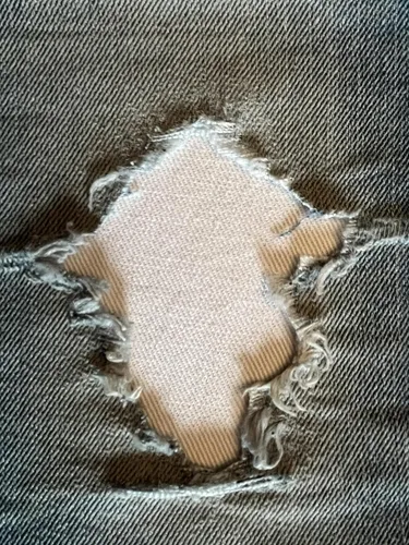 Miniatura 6 de Parches de mezclilla elástica negra súper resistente para planchar - de Holey Patches (tamaños surtidos) (1-5" x 8")