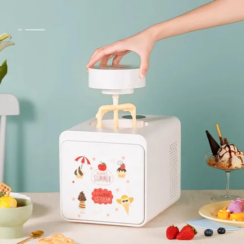 Miniatura 6 de Máquina para hacer helados, máquina automática de helados, mini helados domésticos, máquina casera de cono de yogur, máquina de helado para helados