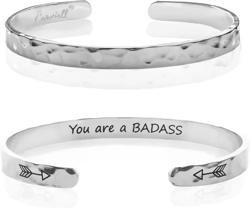 Miniatura 83 de Carviell Pulseras grabadas para mujer, inspiradoras, amistad, amor, mamá, hija, hermana, cristiana, graduación, conmemoración y regalos de boda, más