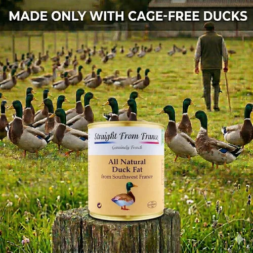 Miniatura 5 de Directamente de Francia, grasa de pato totalmente natural para cocinar del suroeste de Francia, apto para dieta Keto y Paleo, 24.52 oz 24.5 oz