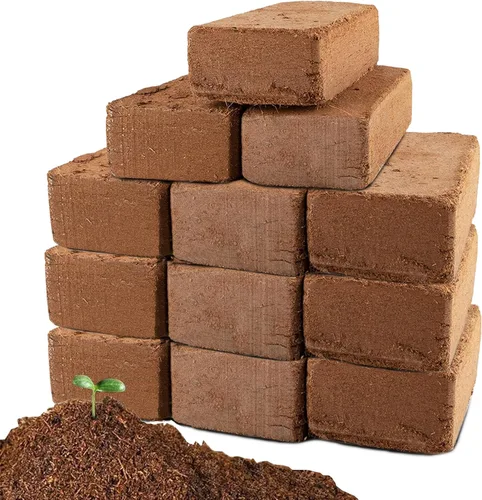 Miniatura 9 de Ladrillo de fibra de coco para plantas - Paquete de 6 ladrillos de coco premium, 100% fibra de coco orgánica, fibra de cáscara de coco para plantar