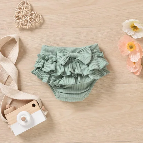 Miniatura 7 de Aalizzwell Body de manga corta para bebé niña con pantalones cortos acanalados