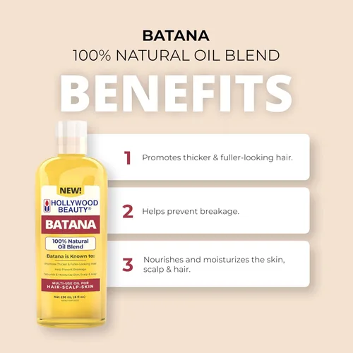 Miniatura 3 de Hollywood Beauty Aceite de batana para cabello, cuero cabelludo y piel (8 fl oz)