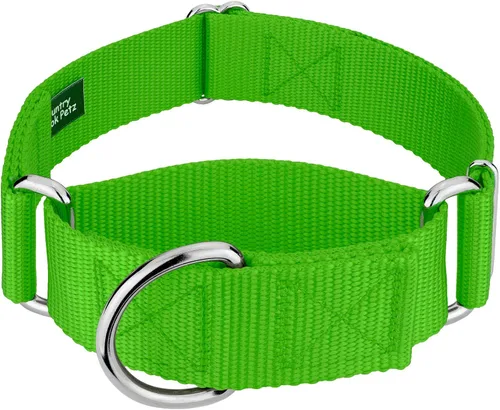 Miniatura 22 de Country Brook Petz - Collar para perro de nailon resistente Martingale de 15 colores (extra grande, 1 1/2 pulgadas de ancho, azul océano)