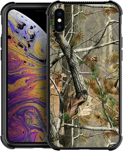 Miniatura 19 de Funda compatible con iPhone X/XS, diseño de bandera estadounidense de béisbol, TPU suave, a prueba de golpes, de vidrio templado, para iPhone X/XS