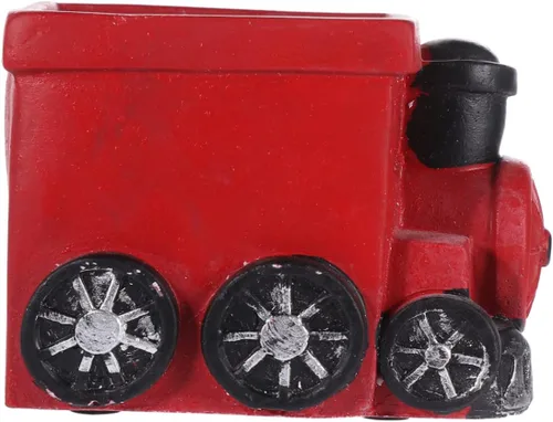 Yardwe Maceta de escritorio de estilo minimalista, maceta de cactus para oficina, cocina, patio Rojo