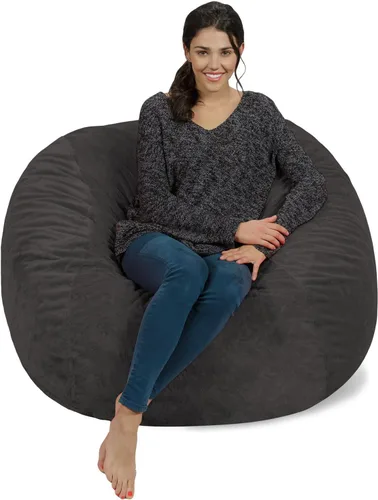 Miniatura 40 de Chill Sack Bean Bag Funda para silla, 3 pies, microgamuza - Oliva