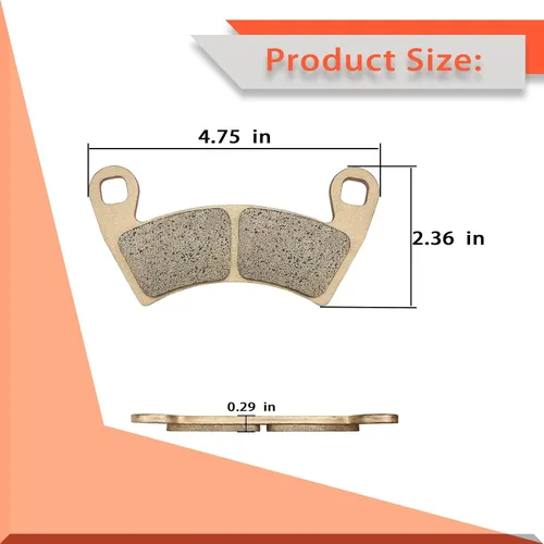 Miniatura 5 de Pastillas de freno delanteras y traseras para Polaris RZR XP 1000 EPS 2014-2022, RZR 1000 XP 4 Except Premium Edition 2014-2021, Ranger 570 700 800
