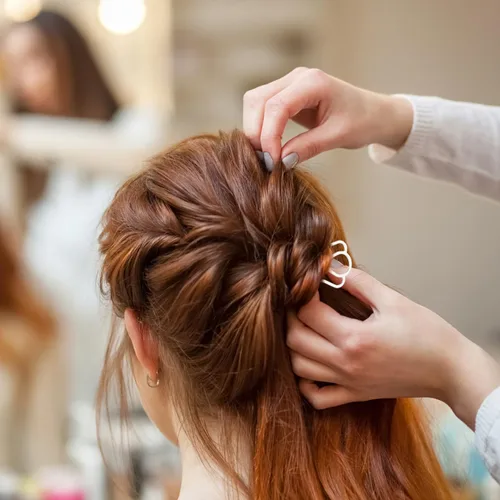 Miniatura 6 de Peines laterales de pelo plateado, pinzas de horquilla de metal para el cabello, estilo francés, accesorios para el cabello, peinados vintage