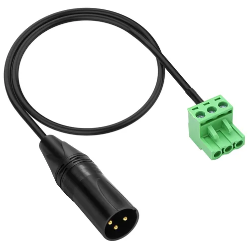 Miniatura 8 de XMSJSIY XLR a 3 pines Phoenix Cable XLR 3P hembra a PHX3M NBKF/2EDG-5.08 3pin PCB tornillo bloque de terminales adaptador cable conector