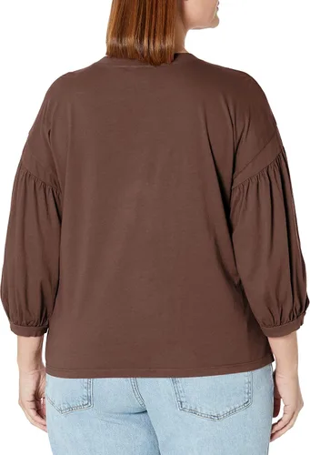 Miniatura 2 de Velvet by Graham & Spencer Camiseta de manga abombada de jersey Prudy para mujer