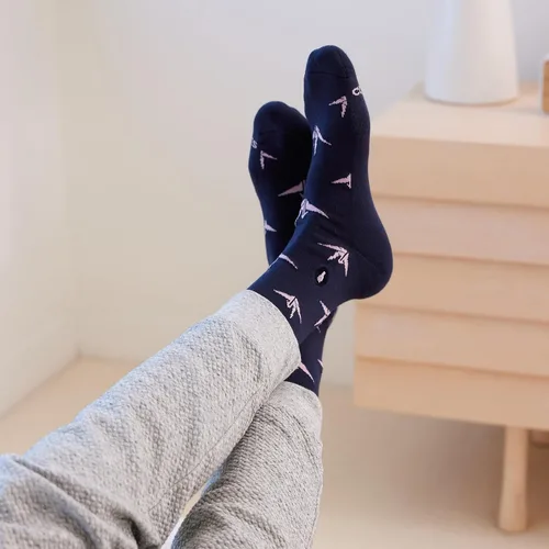 Miniatura 7 de Conscious Step Calcetines altos de algodón orgánico de comercio justo para hombre, paquete de 3, cada par ayuda a apoyar a nuestros socios