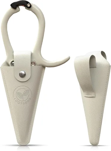 Miniatura 2 de Tijeras de podar para plantas con funda de cuero vegano, tijeras para recortar jardín con funda para cinturón, recortadores de bonsái, recortadores