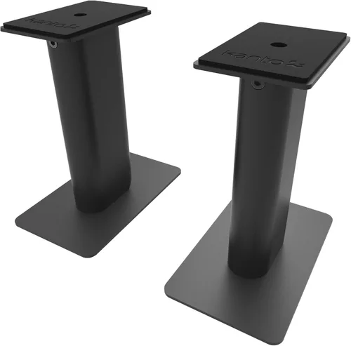 Kanto SP9 Soportes de altavoces de escritorio para altavoces de estantería pequeña/mediana y monitores de estudio compacto/mediano de 2 a 4 pulgadas