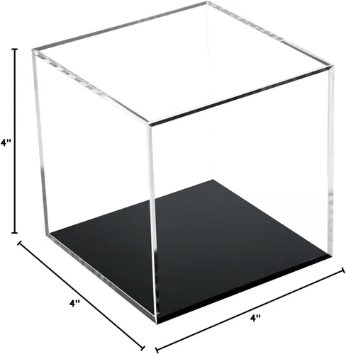Miniatura 8 de Contenedores cuadrados de acrílico transparente con tapa, cajas de almacenamiento, figuras de acción para el hogar, juguetes organizadores