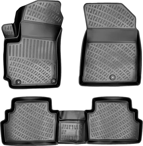 Miniatura 9 de RizLiner Kia Sorento 2003-2009 Floor Mats 3D Custom Fit Compatible with Kia Rubber Car Mats Laser Measured Floor Liners All Weather Heavy Duty
